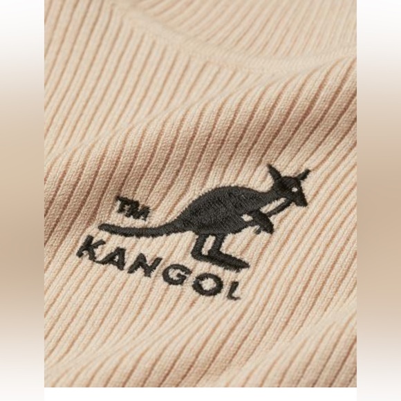 KANGOL by H&M Ribbed Mockneck top - beige - size S - Picture 7 of 8